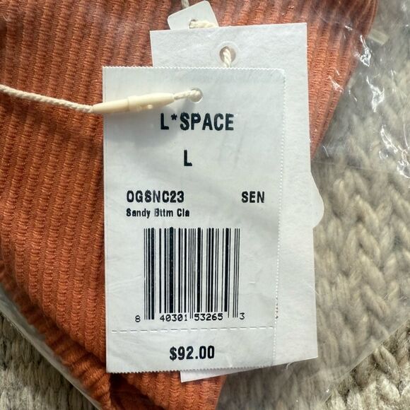 NWT L*Space Sandy Classic Coverage Bikini Bottom in Sienna Size Large - Picture 4 of 4